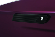 Load image into Gallery viewer, Kuryakyn Tri-Line Saddlebag Hinge Covers Gloss Black - Back View
