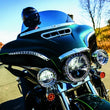 Load image into Gallery viewer, Kuryakyn Tri-Line Windshield Trim Chrome - Installation View