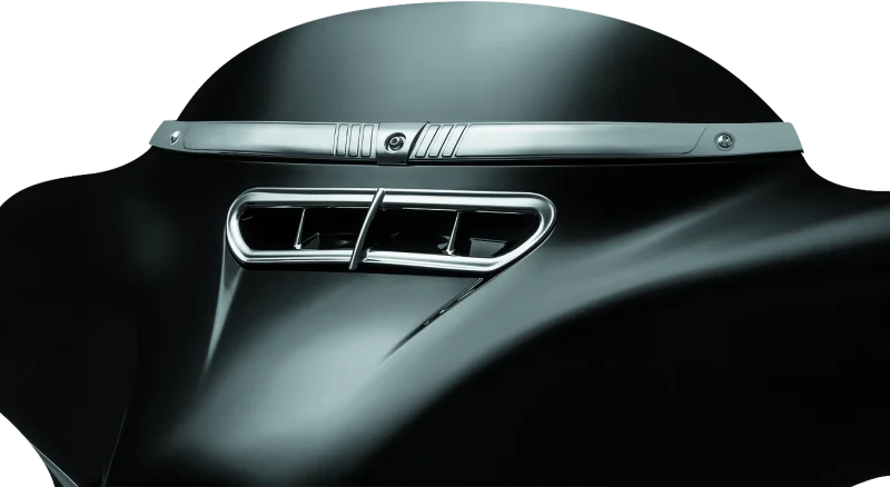 Kuryakyn Tri-Line Windshield Trim Chrome - Additional View 6
