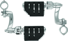 Load image into Gallery viewer, Kuryakyn Trident Dually Longhorn Offset  1-1/4inch Clamp Chrome - Main Product View