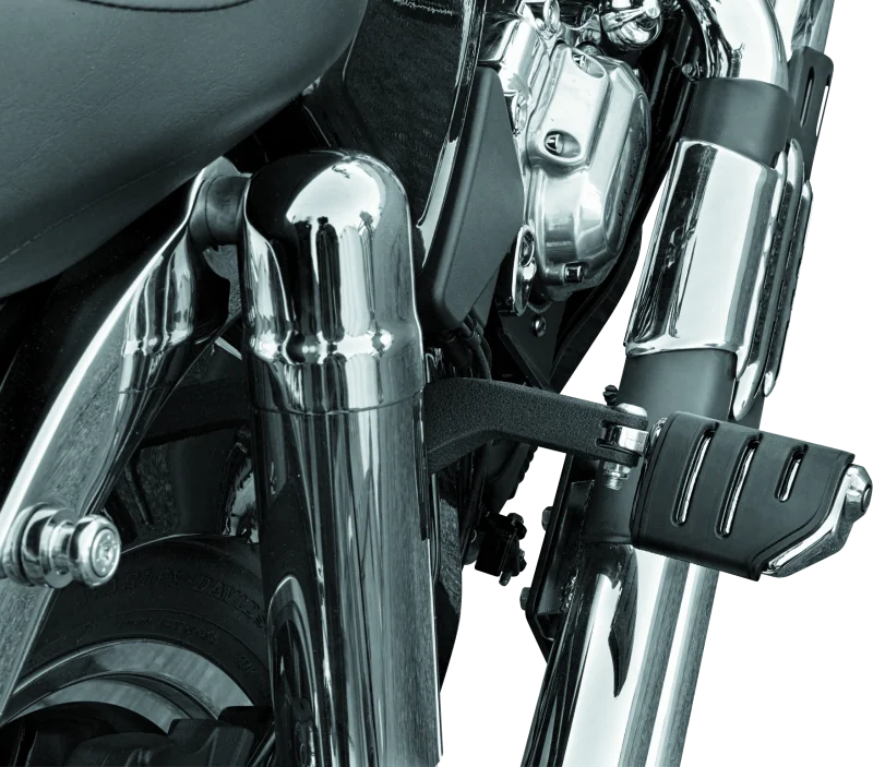 Kuryakyn Trident Dually With Male Mount Adapters Chrome - Side View