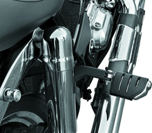 Load image into Gallery viewer, Kuryakyn Trident Dually With Male Mount Adapters Chrome - Side View