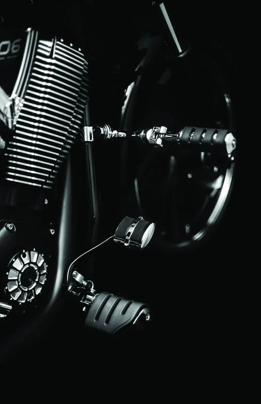 Kuryakyn Trident Dually Without Adapters Black - Side View