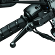 Load image into Gallery viewer, Kuryakyn Trigger Lever Set 96-Up Cable Gloss Black - Side View