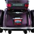 Load image into Gallery viewer, Kuryakyn Trunk Latch/Keyhole Accent For Trikes Chrome - Side View