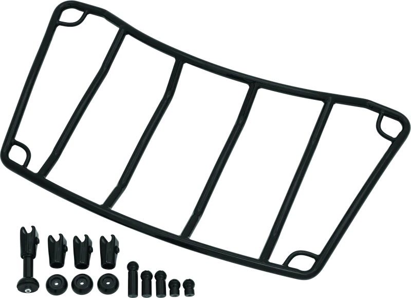 Kuryakyn Trunk Luggage Rack Adjustable Gloss Black - Main Product View