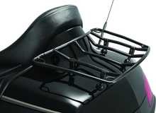 Load image into Gallery viewer, Kuryakyn Trunk Luggage Rack Adjustable Gloss Black - Side View