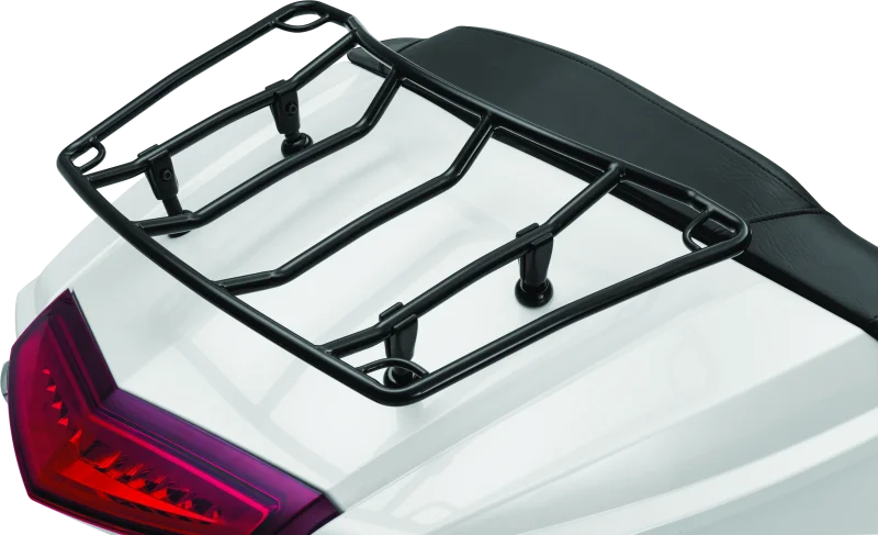 Kuryakyn Trunk Luggage Rack Adjustable Gloss Black - Detail View