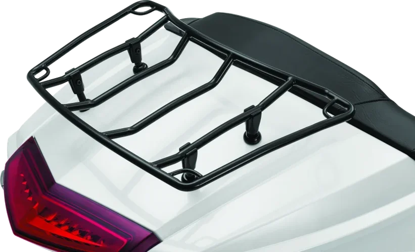Kuryakyn Trunk Luggage Rack Adjustable Gloss Black - Detail View
