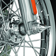 Load image into Gallery viewer, Kuryakyn Twisted Axle Caps Chrome - Side View