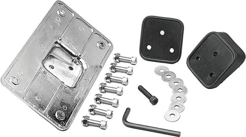 Kuryakyn Universal Laydown License Holder Chrome - Main Product View