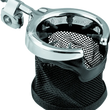 Load image into Gallery viewer, Kuryakyn Universal Passenger Drink Holder With Basket Black &amp; Chrome