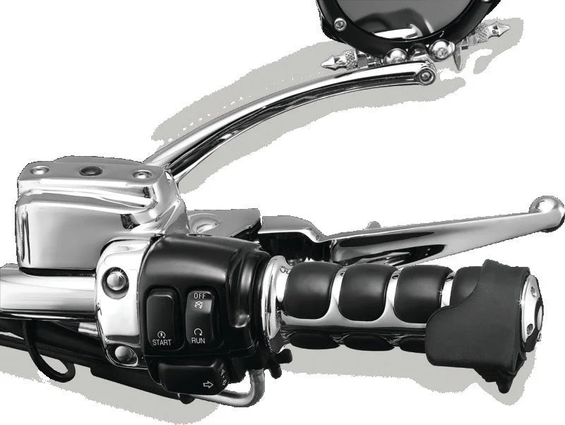 Kuryakyn Universal Wide Throttle Boss Black - Side View
