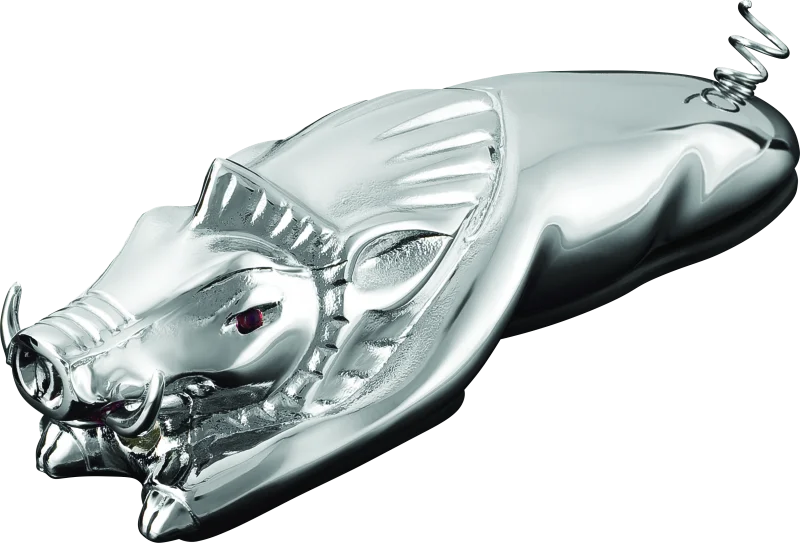 Kuryakyn Wild Boar Fender Ornament Chrome - Main Product View
