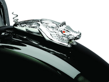 Load image into Gallery viewer, Kuryakyn Wild Boar Fender Ornament Chrome - Side View
