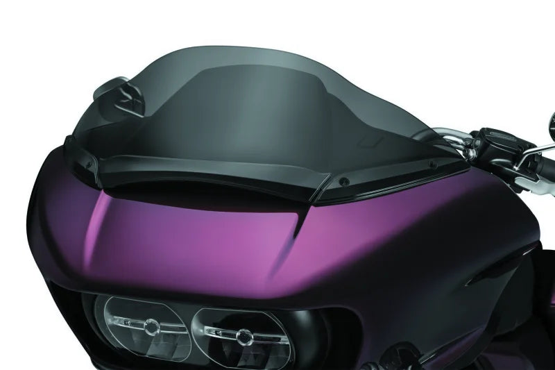 Kuryakyn Windshield Center Trim Gloss Black - Side View