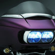 Load image into Gallery viewer, Kuryakyn Windshield Side Trims Chrome - Installation View