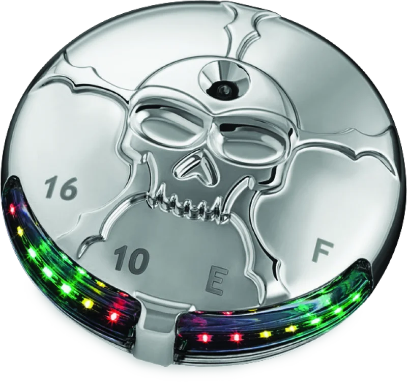Kuryakyn Zombie Fuel & Battery Gauge Chrome - Main Product View