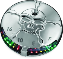 Load image into Gallery viewer, Kuryakyn Zombie Fuel &amp; Battery Gauge Chrome - Main Product View