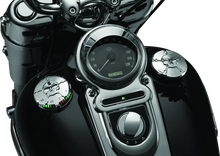 Load image into Gallery viewer, Kuryakyn Zombie Fuel &amp; Battery Gauge Chrome - Detail View