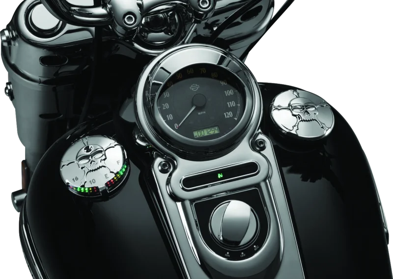 Kuryakyn Zombie Gas Cap Vented Chrome - Detail View