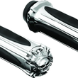Load image into Gallery viewer, Kuryakyn Zombie Grips Throttle-By-Wire Chrome - Main Product View