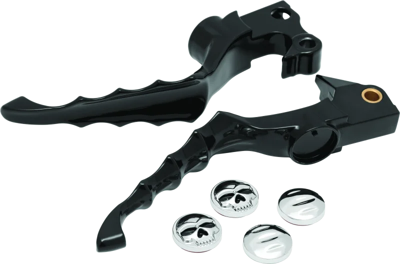 Kuryakyn Zombie Levers 04-13 XL Models Gloss Black - Main Product View