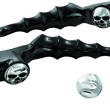 Load image into Gallery viewer, Kuryakyn Zombie Levers 08-13 Touring Cable Gloss Black - Main Product View