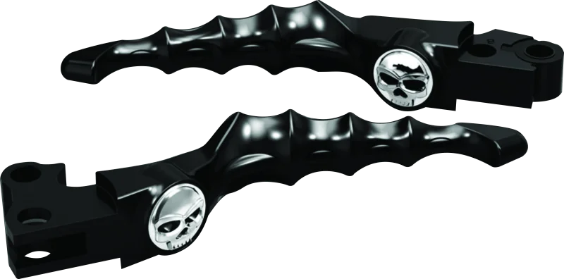 Kuryakyn Zombie Levers 08-13 Touring Cable Gloss Black - Detail View