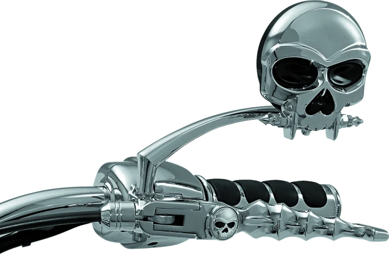 Kuryakyn Zombie Levers 96-Up Cable Chrome - Side View