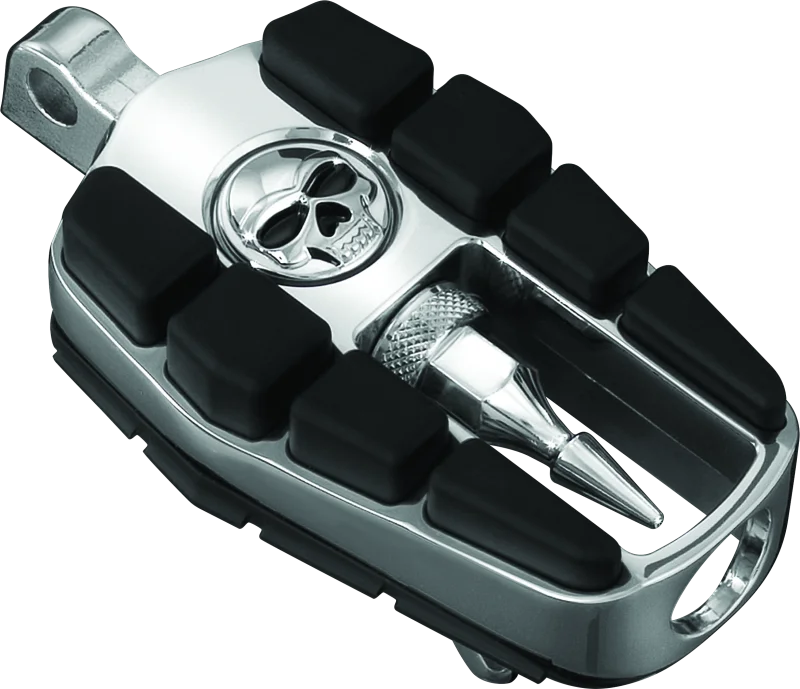 Kuryakyn Zombie Pegs With Male Mount Chrome - Back View