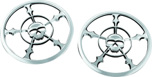 Load image into Gallery viewer, Kuryakyn Zombie Speaker Grill 14-Up Touring Chrome - Main Product View