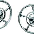 Load image into Gallery viewer, Kuryakyn Zombie Speaker Grills Chrome - Main Product View