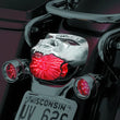 Load image into Gallery viewer, Kuryakyn Zombie Taillight Cover Chrome - Installation View