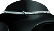 Load image into Gallery viewer, Kuryakyn Zombie Windshield Trim 96-13 Touring Chrome