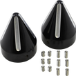 Load image into Gallery viewer, LA Choppers Axle Caps - Black Cut - Spike LA-7813-00B - Main Product View