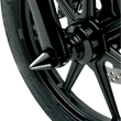 Load image into Gallery viewer, LA Choppers Axle Caps - Black Cut - Spike LA-7813-00B - Side View