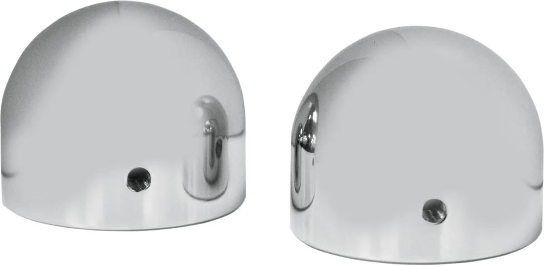 LA Choppers Axle Caps - Black - Spike LA-7811-00B - Side View