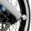 Load image into Gallery viewer, LA Choppers Axle Caps - Chrome - Dome LA-7810-00 - Side View