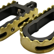 Load image into Gallery viewer, LA Choppers BMX Footpegs - Black/Brass LA-7205-02B - Main Product View