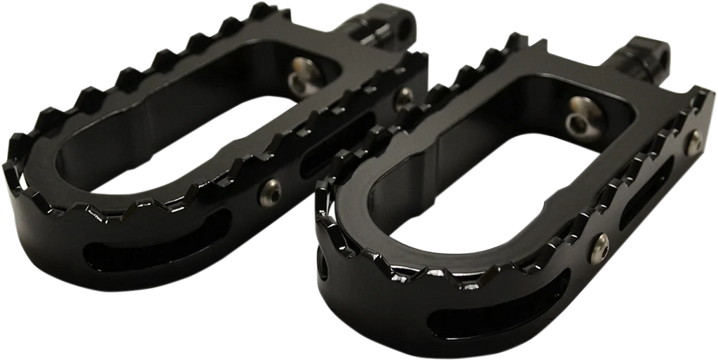 LA Choppers BMX Footpegs - Black/Brass LA-7205-02B - Side View