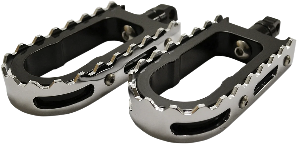 LA Choppers BMX Footpegs - Black/Chrome LA-7205-00B - Main Product View