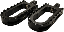 Load image into Gallery viewer, LA Choppers BMX Footpegs - Black/Chrome LA-7205-00B - Side View