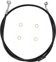 Load image into Gallery viewer, LA Choppers Brake Line - 12" - 14" Ape Hanger Handlebars - Black LA-8153B13B - Main Product View