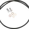 Load image into Gallery viewer, LA Choppers Brake Line - 15" - 17" Ape Hanger Handlebars - Black LA-8153B16B - Main Product View