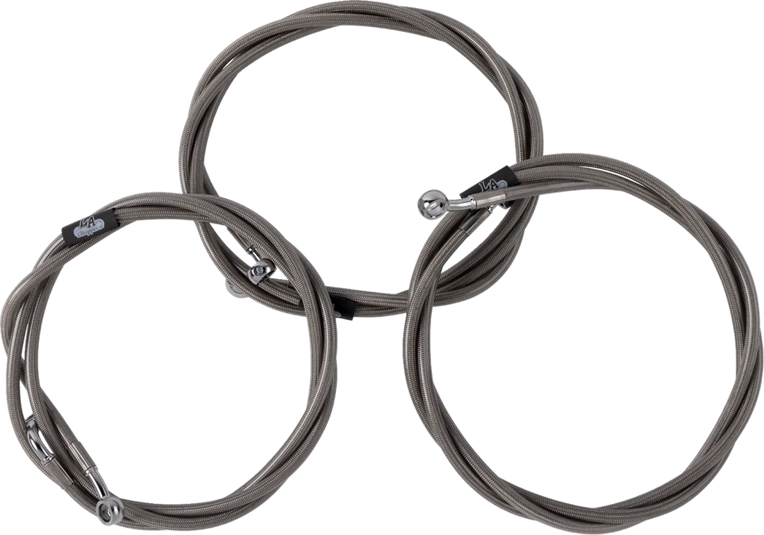 LA Choppers Brake Line - 24"+ - '08-'10 FL LA-8059B08M - Detail View