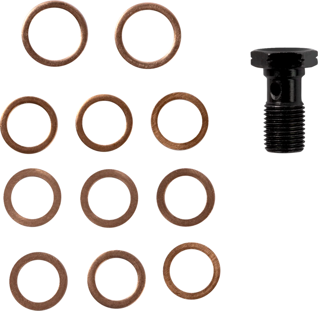 LA Choppers Brake Line - 24"+ - '15-'17 FL LA-8059B16M - Side View