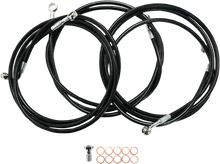 Load image into Gallery viewer, LA Choppers Brake Line - Mini Ape Hanger Handlebars - Black LA-8154B08B - Side View