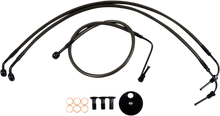 Load image into Gallery viewer, LA Choppers Brake Lines - 15" - 17" Ape Hanger Handlebars - Midnight LA-8154B16M - Main Product View