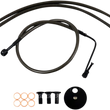Load image into Gallery viewer, LA Choppers Brake Lines - Mini Ape Hanger Handlebars - Midnight LA-8154B08M - Main Product View